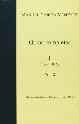 GARCIA MORENTE OBRAS, 1-2
