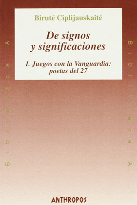 DE SIGNOS Y SIGNIFICACIONES. TOMO I