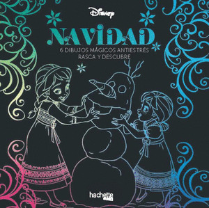ARTETERAPIA. NAVIDAD DISNEY. 6 DIBUJOS MAGICOS ANTIESTRES. RASCA Y DESCUBRE