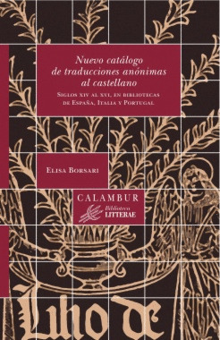 NUEVO CATALOGO DE TRADUCCIONES ANONIMAS AL CASTELLANO