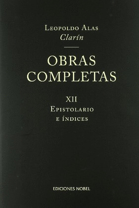 OBRAS COMPLETAS XII. EPISTOLARIO E ÍNDICES