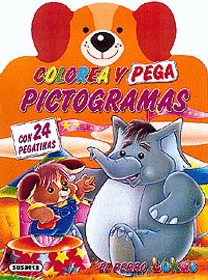 COLOREA Y PEGA PICTOGRAMAS ( 4 TITULOS)