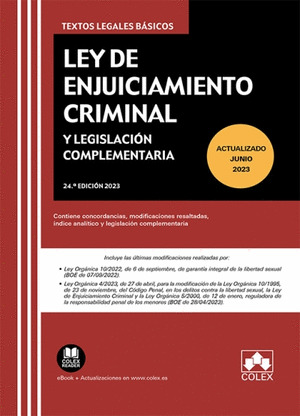 LEY ENJUICIAMIENTO CRIMINAL (TLB 2023)