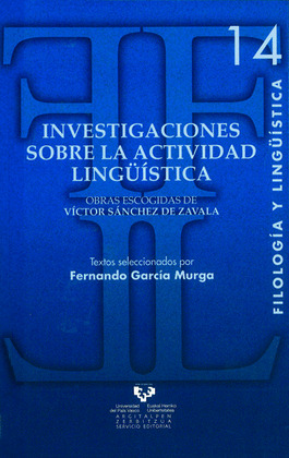 NVESTIGACIONES SOBRE ACTIVIDAD LINGUISTICA/14 VICTOR SANCHEZ