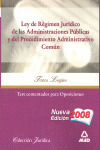 TEST LEY DE REGIMEN JURIDICO DE LAS ADMINISTRACIOES PUBLICAS Y PROCEDIMIENTO ADMINISTRATIVO COMUN