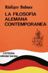LA FILOSOFÍA ALEMANA CONTEMPORÁNEA
