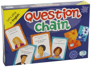 QUESTION CHAIN  LET'S PLAY IN ENGLISH CAJA JUEGO