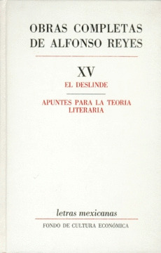 OBRAS COMPLETAS DE ALFONSO REYES XV