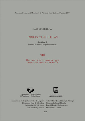 HISTORIA DE LA LITERATURA VASCA