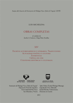 ESCRITOS AUTOBIOGRÁFICOS Y LITERARIOS