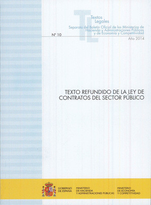 TEXTO REFUNDIDO DE LA LEY DE CONTRATOS DEL SECTOR PUBLICO