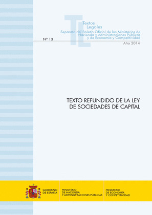TEXTO REFUNDIDO DE LA LEY DE SOCIEDADES DE CAPITAL