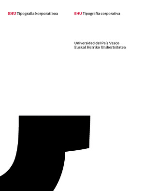 EHU TIPOGRAFIA KORPORATIBOA = EHU TIPOGRAFÍA CORPORATIVA