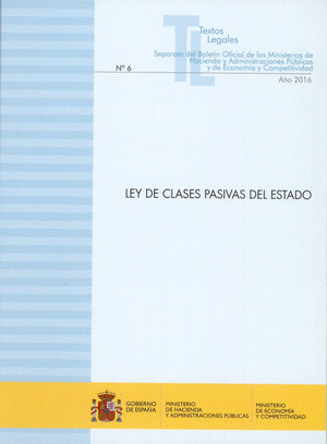 LEY DE CLASES PASIVAS DEL ESTADO
