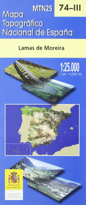 MTN 25. HOJA 74-III, LAMAS DE MOREIRA