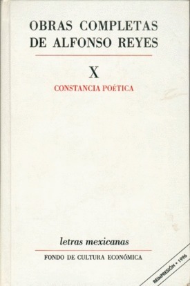 OBRAS COMPLETAS, X : CONSTANCIA POETICA