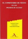 COMENTARIO DE TEXTO EN LA PRUEBA DE SELECTIVIDAD EL