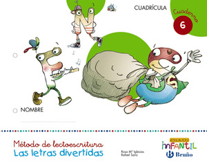 LAS LETRAS DIVERTIDAS CUADRICULA CUADERNO 6