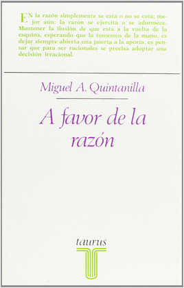 A FAVOR DE LA RAZON               ENS189