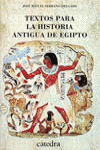 TEXTOS PARA LA HISTORIA ANTIGUA DE EGIPTO