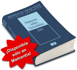 MEMENTO IMPUESTO SOBRE SOCIEDADES 2009