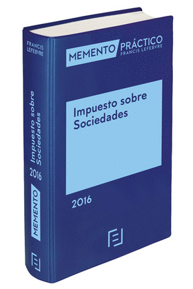 MEMENTO IMPUESTO DE SOCIEDADES 2016