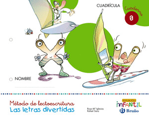LAS LETRAS DIVERTIDAS CUADRICULA CUADERNO 8