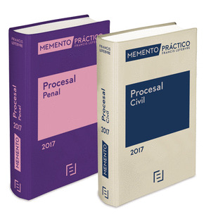 PACK MEMENTO PRACTICO PROCESAL PENAL 2017 + MEMENTO PRACTICO PROCESAL CIVIL 2017