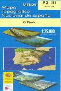 MTN 25. HOJA 93-III, O PINDO