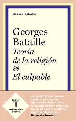 TEORÍA DE LA RELIGIÓN / EL CULPABLE