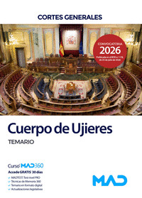 CUERPO DE UJIERES TEMARIO CORTES GENERALES