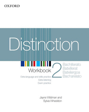 DISTINCTION 2. WORKBOOK(INGLES, 2º BACHILLERATO. CUADERNO. 2008)