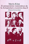EL PENSAMIENTO MATEMÁTICO DE LA ANTIGÜEDAD A NUESTROS DÍAS, II