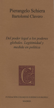 DEL PODER LEGAL A LOS PODERES GLOBALES