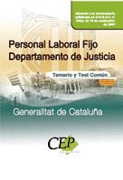 TEMARIO Y TEST COMÚN PERSONAL LABORAL FIJO DEPARTAMENTO DE JUSTICIA DE LA GENERA