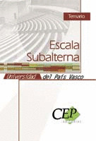 TEMARIO ESCALA SUBALTERNA UNIVERSIDAD DEL PAÍS VASCO