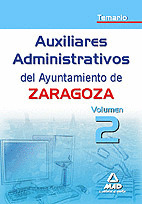 AUXILIAR ADMINISTRATIVO AYUNTAMIENTO ZARAGOZA VOL II