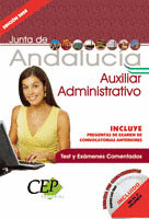 TEST Y EXÁMENES COMENTADOS OPOSICIONES  AUXILIAR ADMINISTRATIVO JUNTA DE ANDALUC