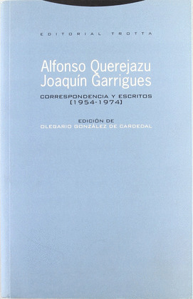 CORRESPONDENCIA Y ESCRITOS 1954-1974