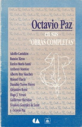 OCTAVIO PAZ EN SUS OBRAS COMPLETAS