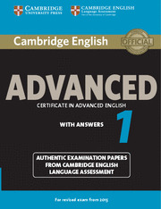 CAMBRIDGE ENGLISH: ADVANCED (CAE) 1 (2015 EXAM) STUDENT'S BOOK WITH ANSWERS