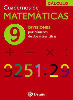 (N) CUADERNO MATEMATICAS Nº9 DIVISIONES POR NUMERO