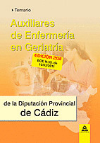 TEMARIO.  AUXILIARES ENFERMERÍA GERIATRÍA DIPUTACION PROVINCIAL CADIZ