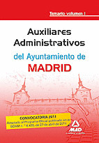 TEMARIO -I- AUXILIARES ADMINISTRATIVOS DEL AYUNTAMIENTO DE MADRID