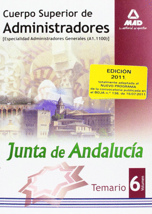CUERPO SUPERIOR DE ADMINISTRADORES [ESPECIALIDAD ADMINISTRADORES GENERALES (A1 1