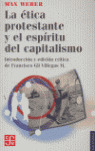 ETICA PROTESTANTE Y EL ESPIRITU