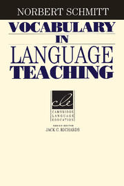 VOCABULARY IN LANGUAGE TEACHING.