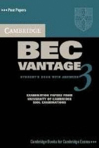 CAMBRIDGE BEC VANTAGE 3.(SELF-STUDY PACK)