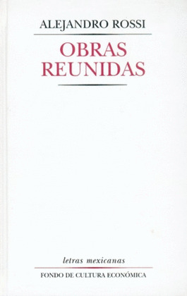 OBRAS REUNIDAS -ROSSI-