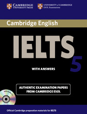 CAMBRIDGE IELTS 5 WITH ANSWERS (BOOK WITH 2 AUDIO CDS)